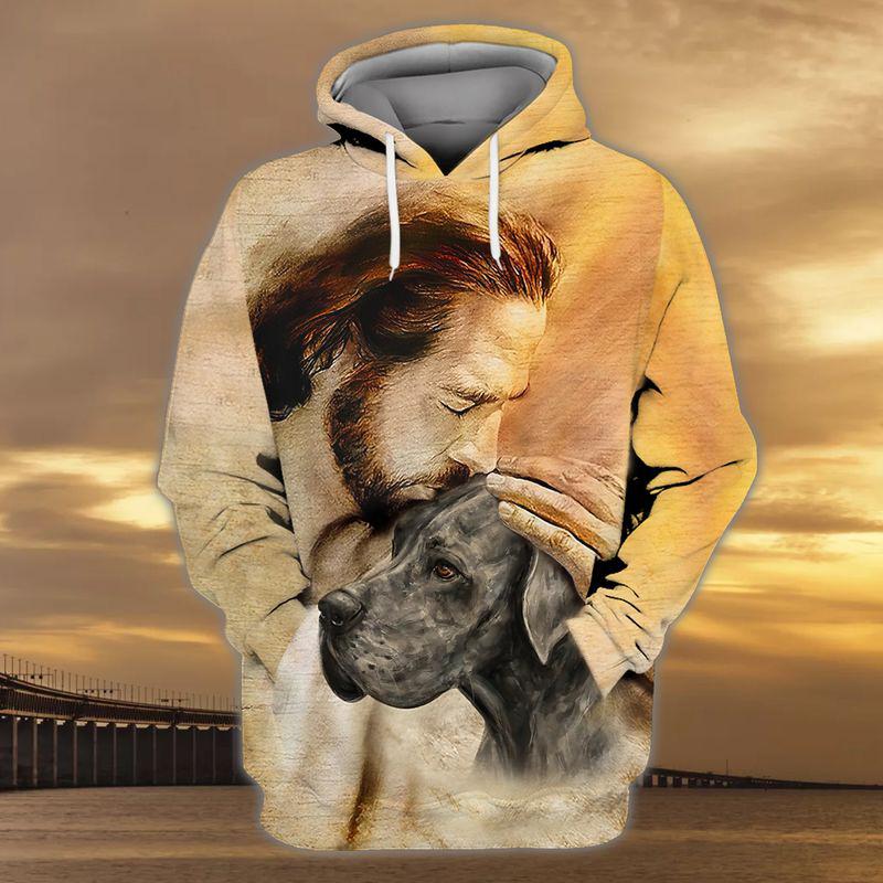 Great Dane With God Unisex Hoodie