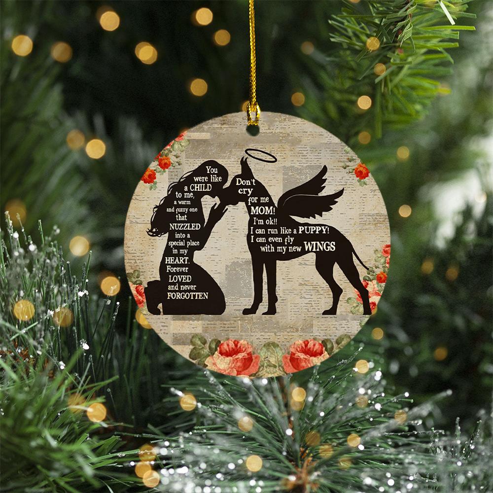 Great Dane Angel Memorial Ornament