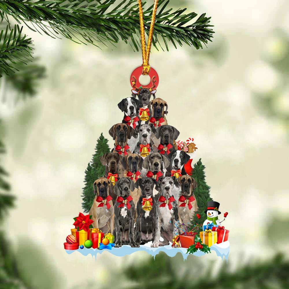 Great Dane-Dog Christmas Tree Ornament