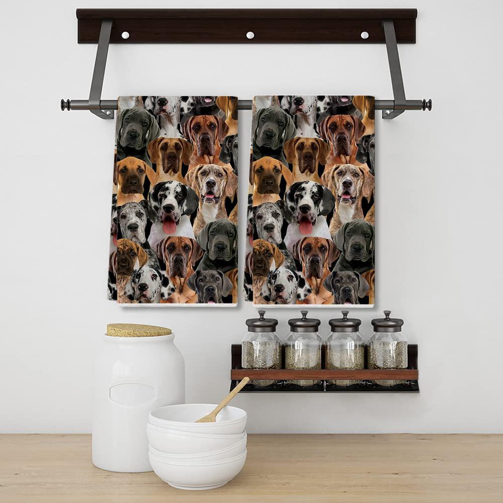A Bunch Of Great Danes Kitchen Towel