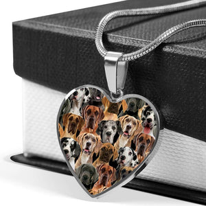 A Bunch Of Great Danes Heart Necklace