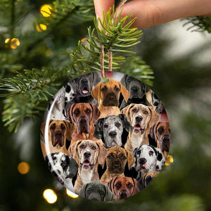 A Bunch Of Great Danes Porcelain/Ceramic Ornament
