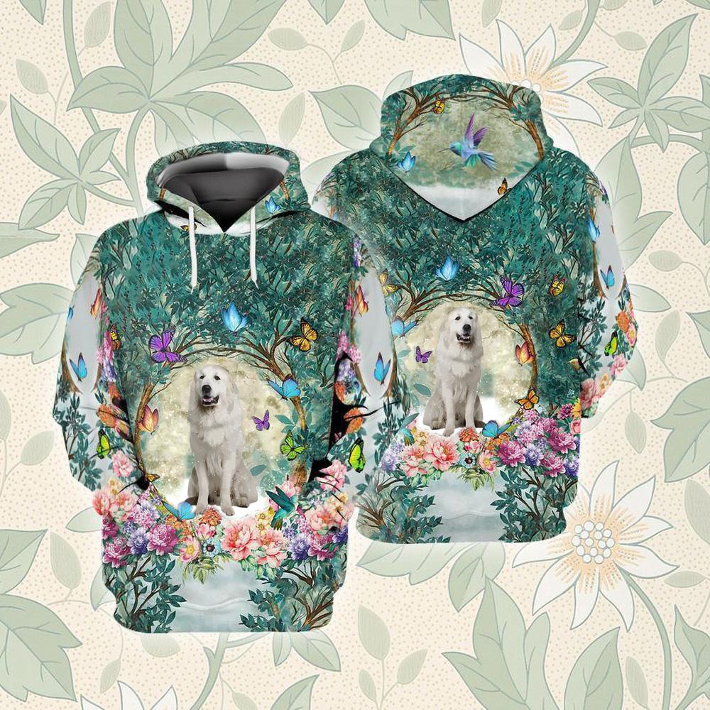 Great Pyrenees Among Forest Unisex Hoodie