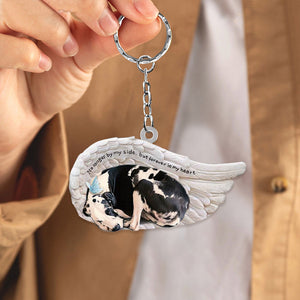 Great Dane Sleeping Angel - Forever In My Heart Acrylic Keychain