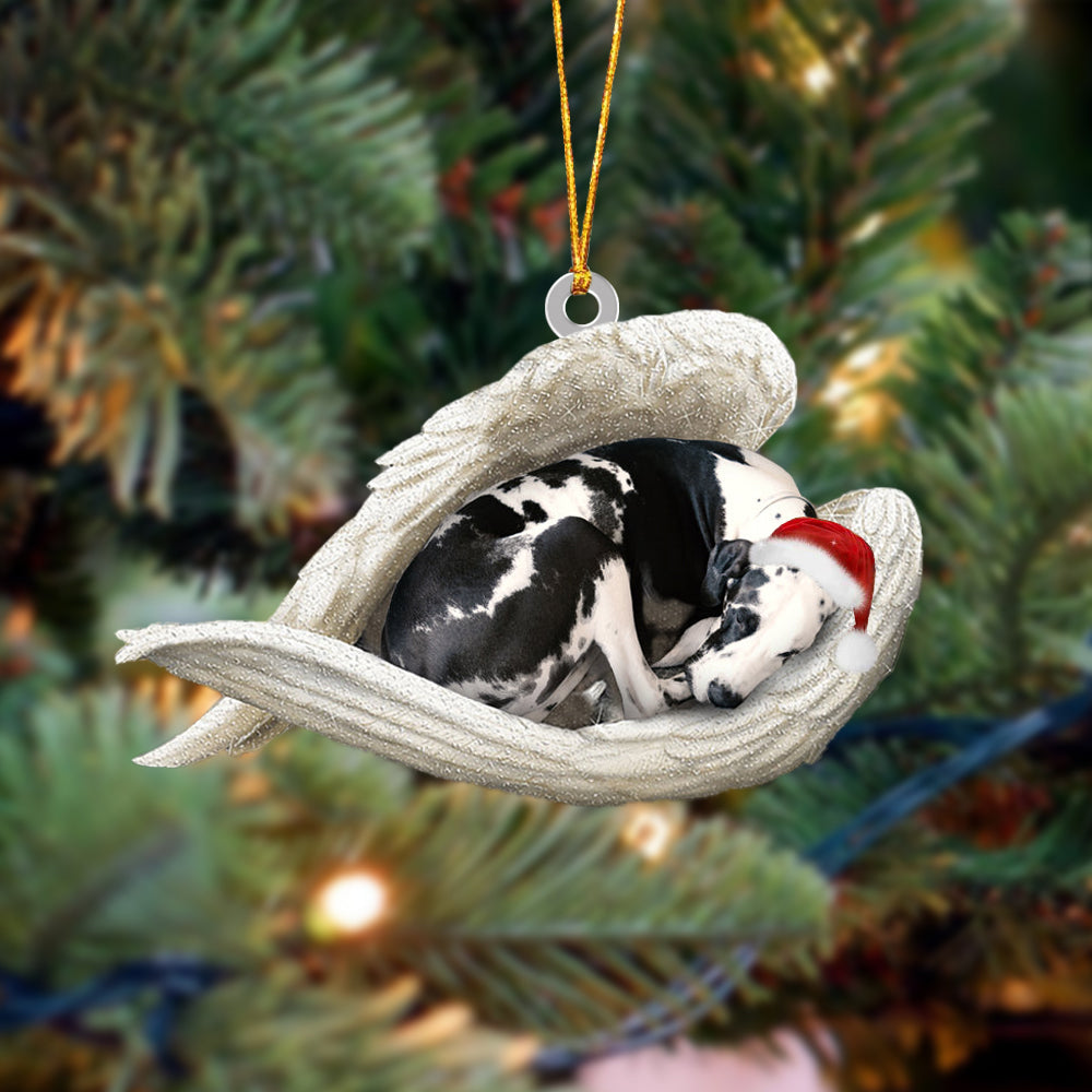 Great dane_1 Sleeping Angel Christmas Ornament