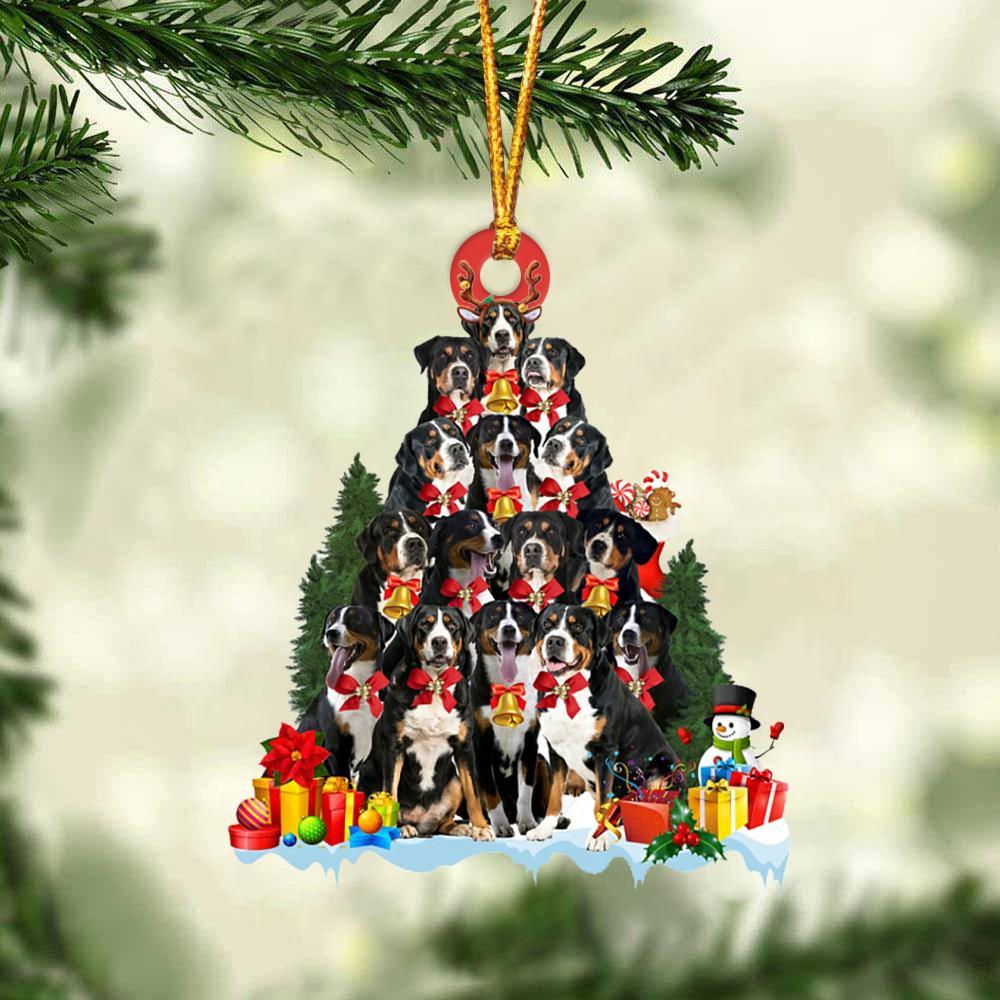 Greater Swiss Mountain-Dog Christmas Tree Ornament