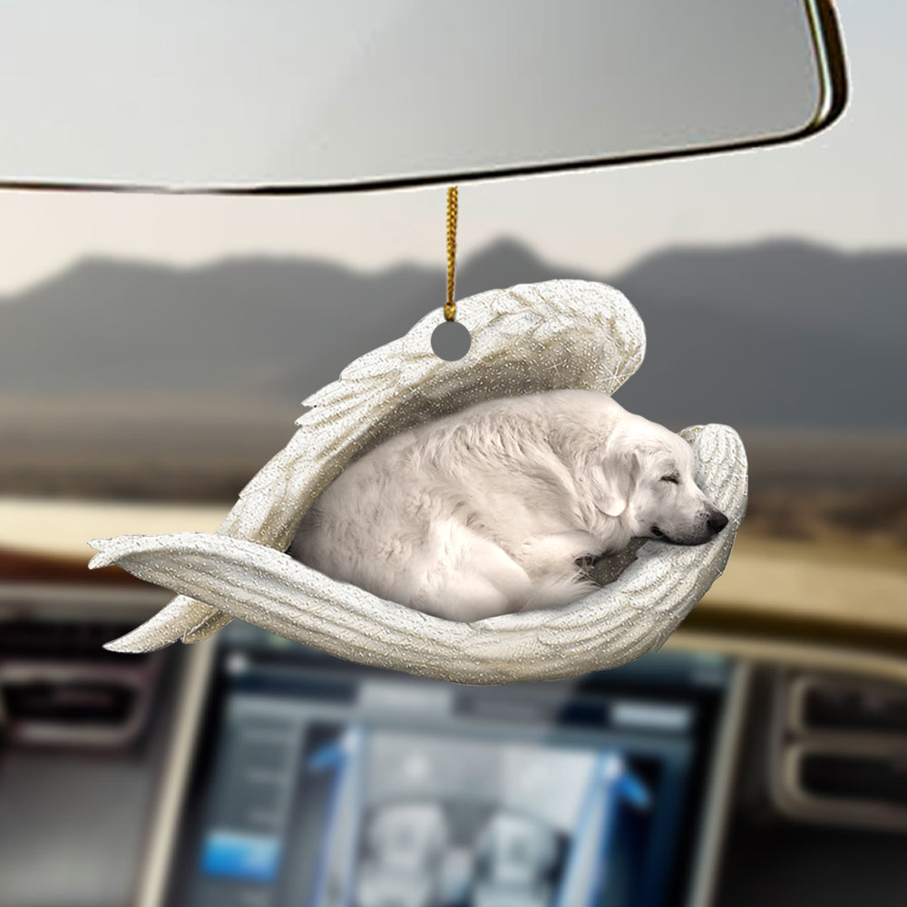 Great pyrenees Sleeping Angel Ornament Sleeping Angel Car Hanging Ornament