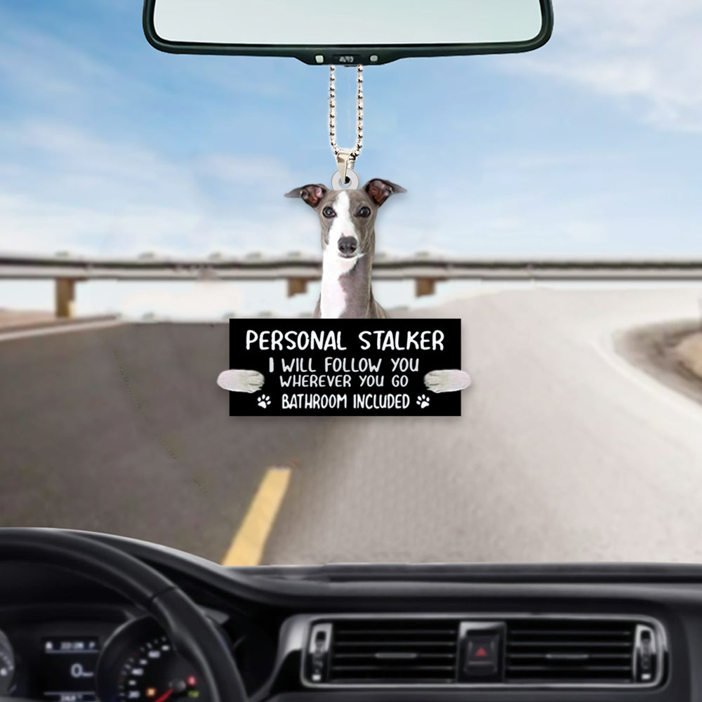 Grey Hound Personal Stalker Car Hanging Ornament