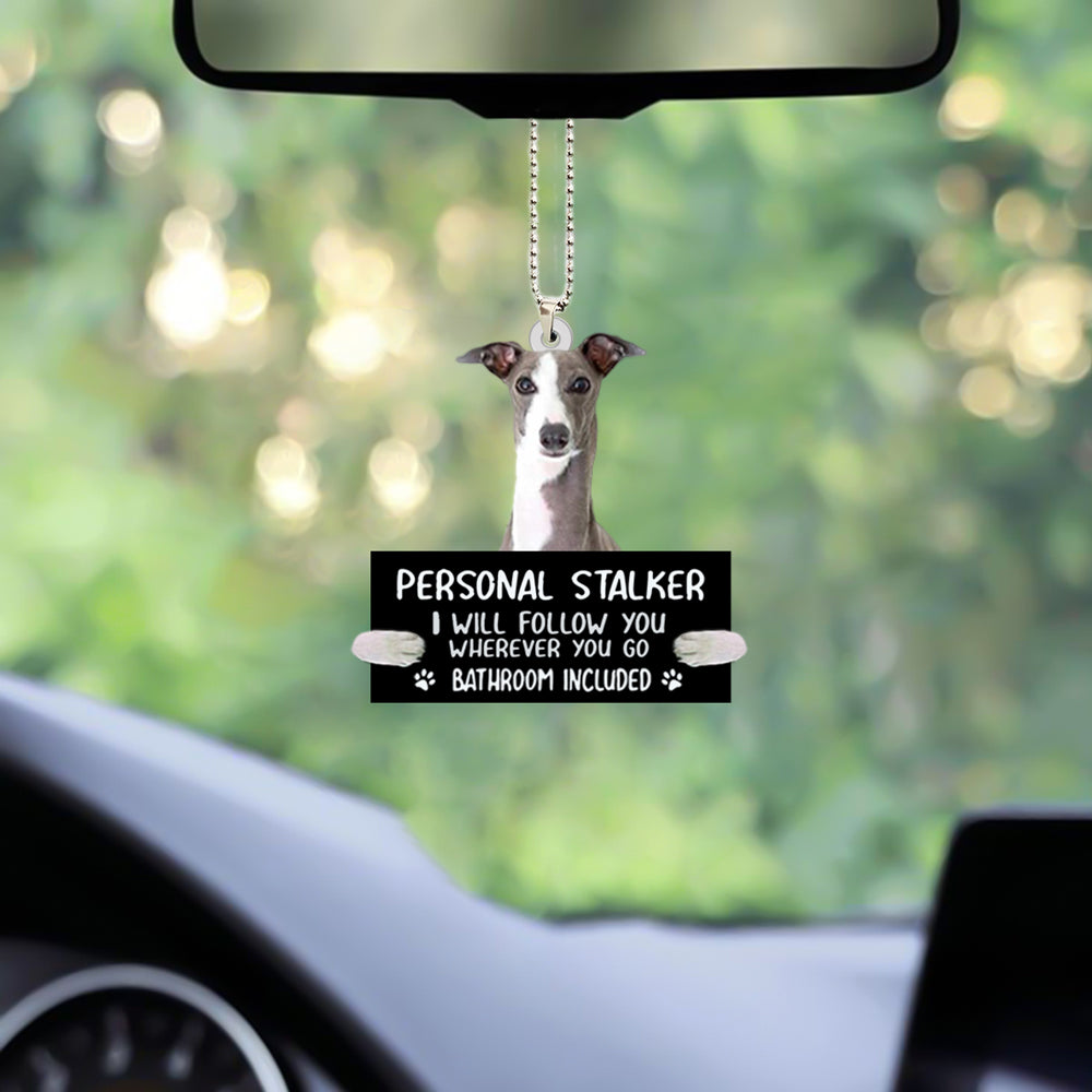 Grey Hound Personal Stalker Car Hanging Ornament