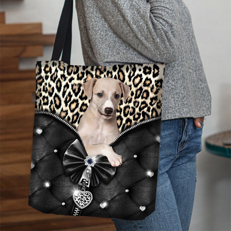 2022 New Release Greyhound All Over Printed Tote Bag