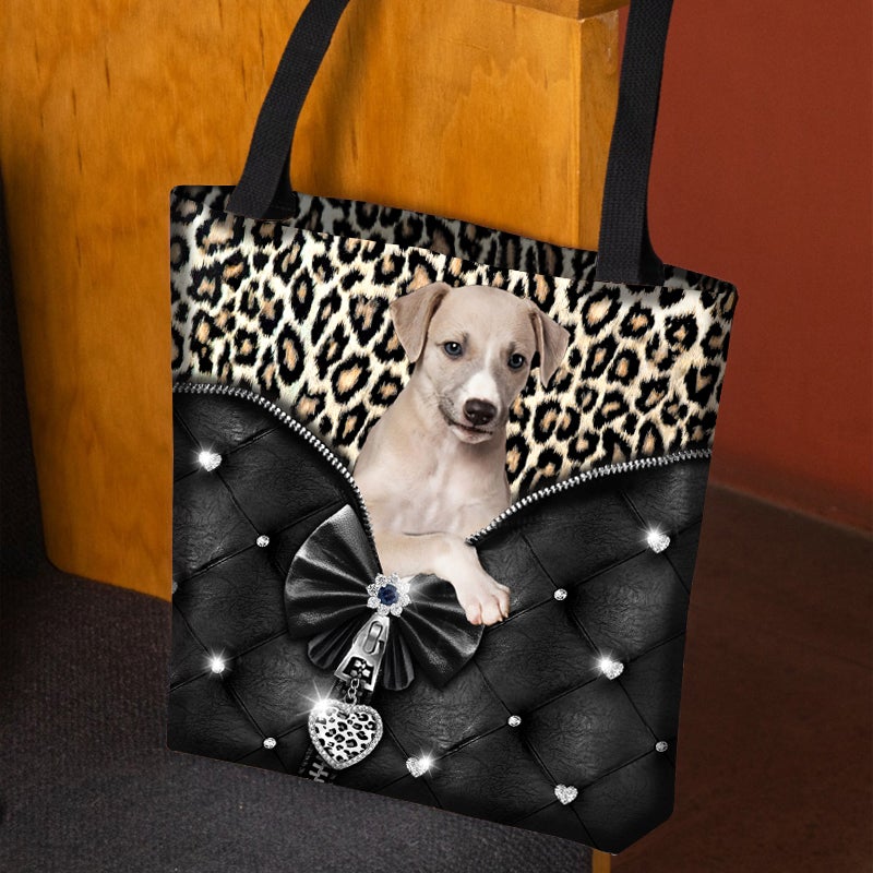 2022 New Release Greyhound All Over Printed Tote Bag