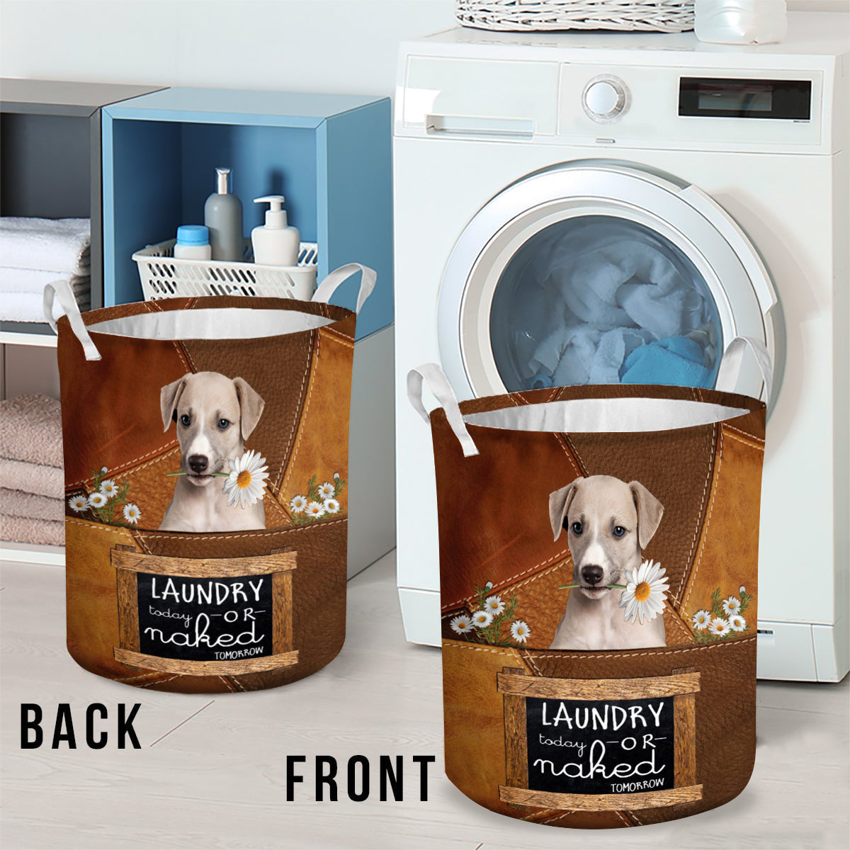 Greyhound Laundry Today Or Naked Tomorrow Laundry Basket