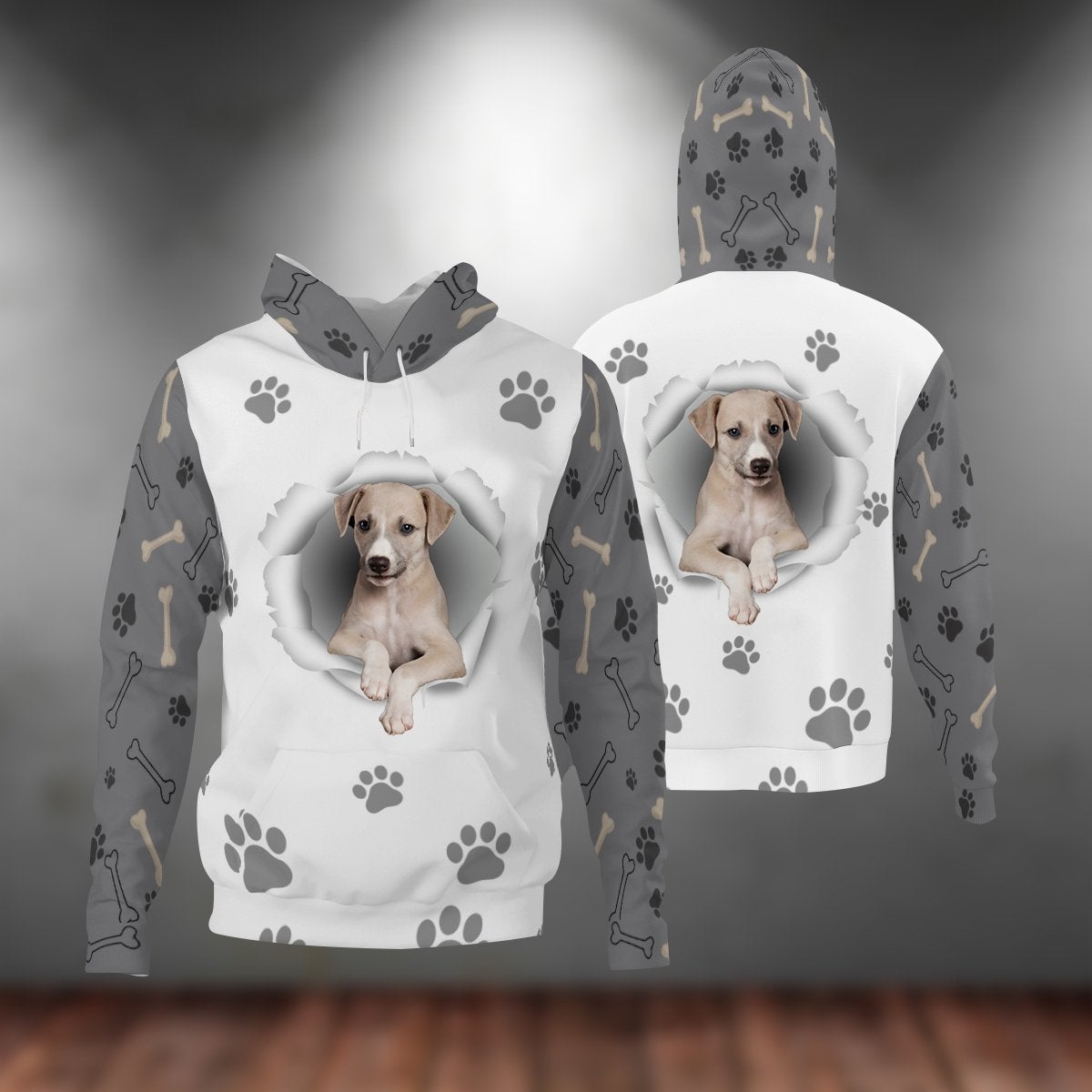Greyhound-Paw Dog Unisex Hoodie