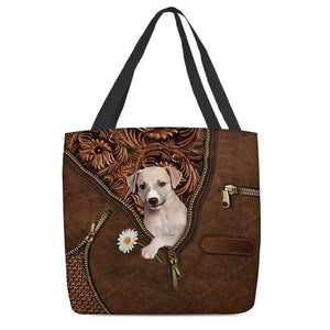 Greyhound Holding Daisy Tote Bag