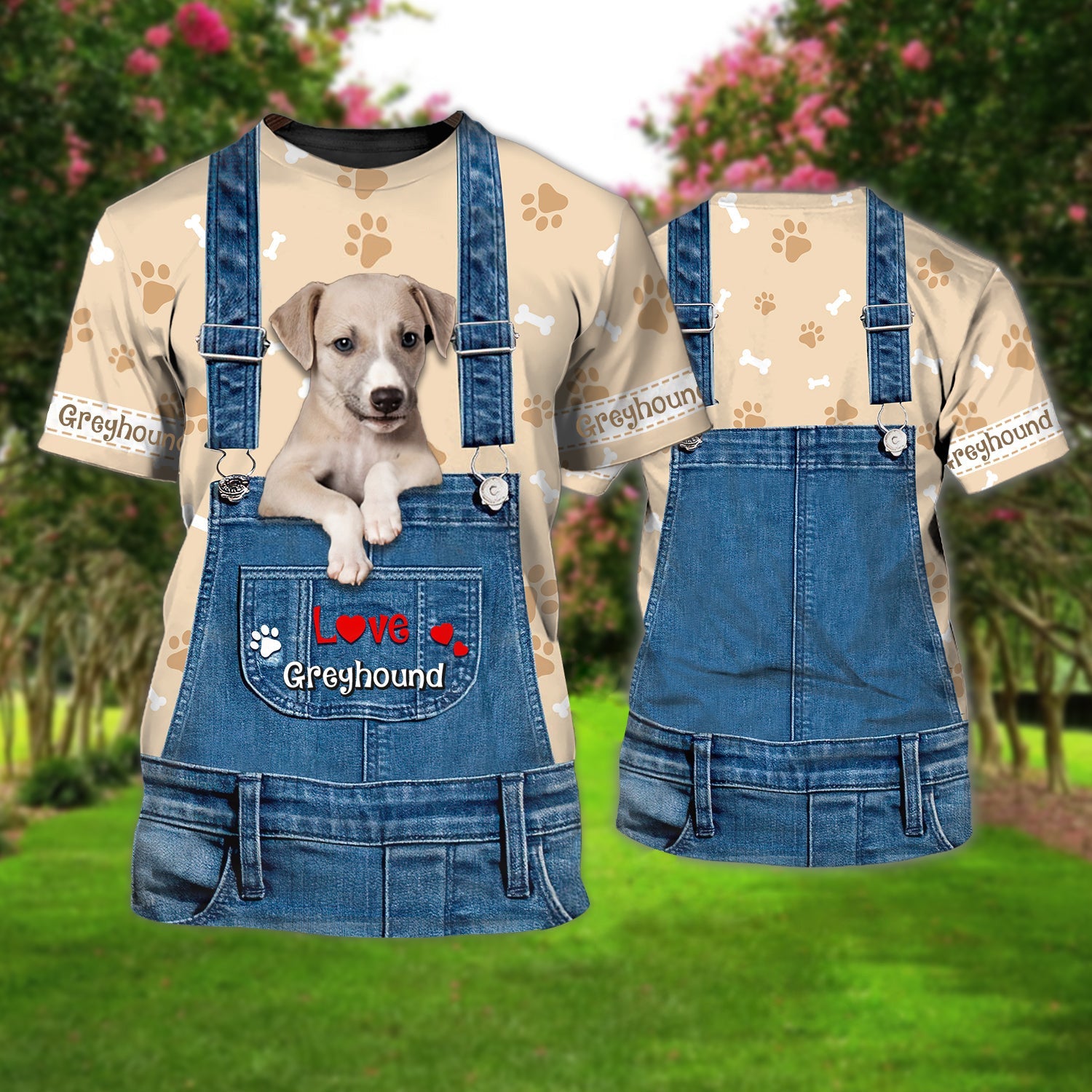 Love Greyhound Cute Unisex T-shirt
