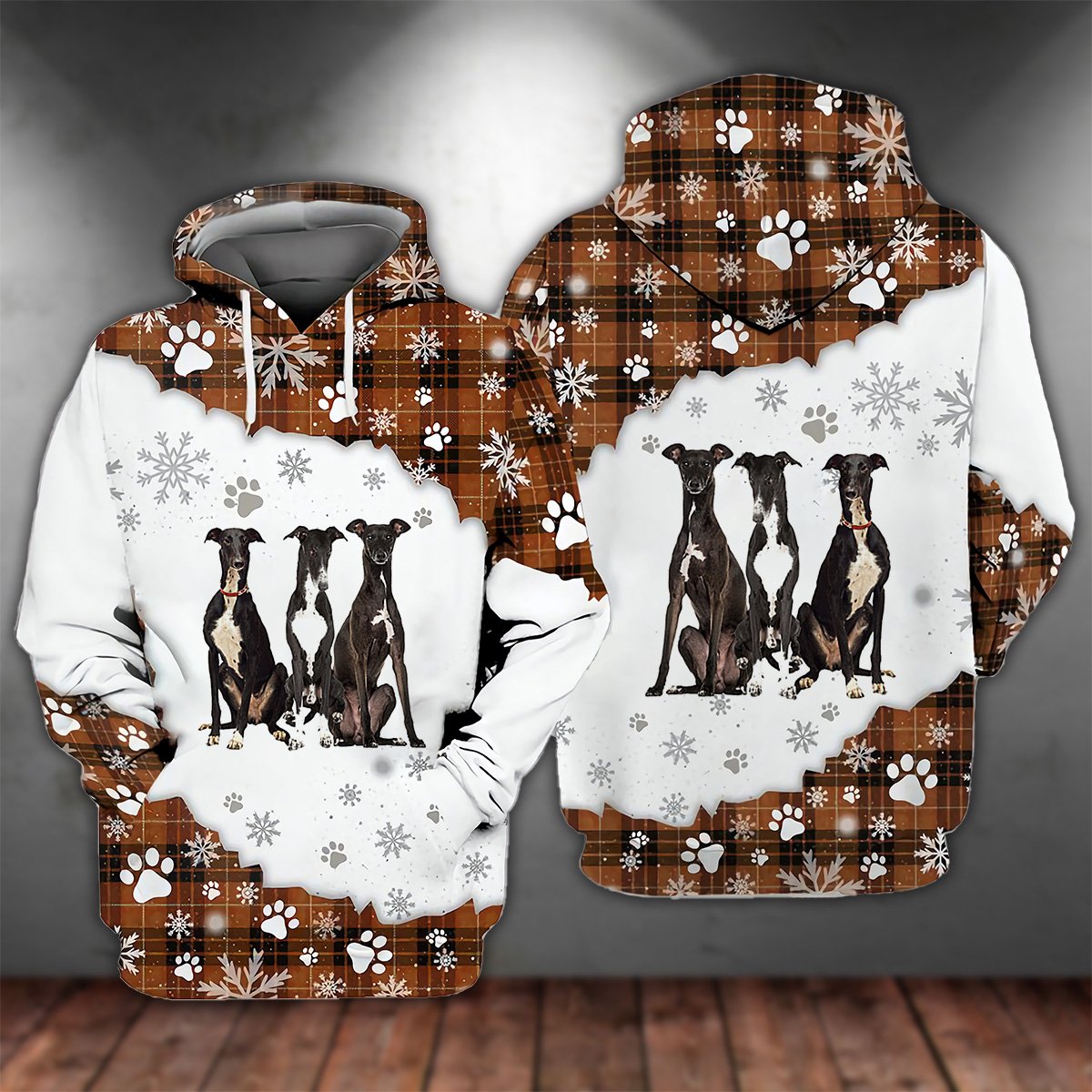 Greyhound Happy Holiday Unisex Hoodie