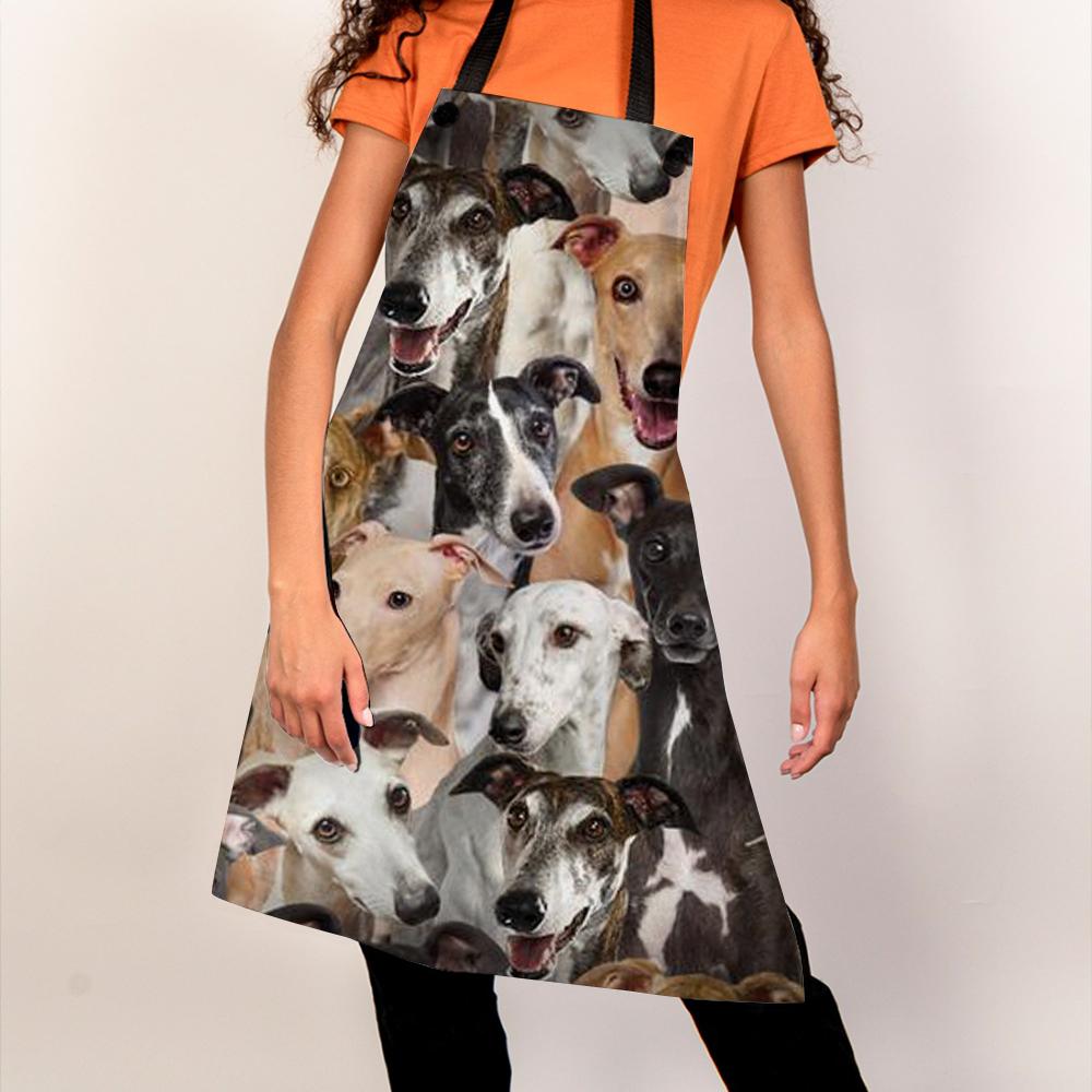 A Bunch Of Greyhounds Apron/Great Gift Idea For Christmas