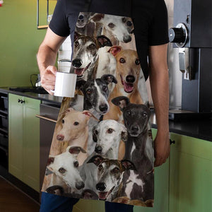 A Bunch Of Greyhounds Apron/Great Gift Idea For Christmas