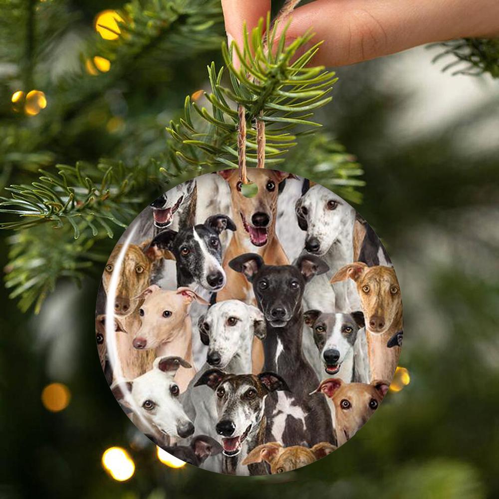 A Bunch Of Grey hounds Porcelain/Ceramic Ornament