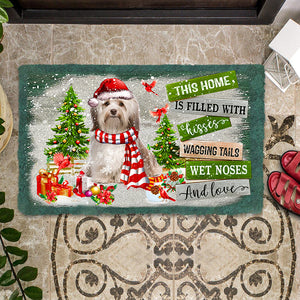 This Home Is Filled With Kisses/Havanese Doormat