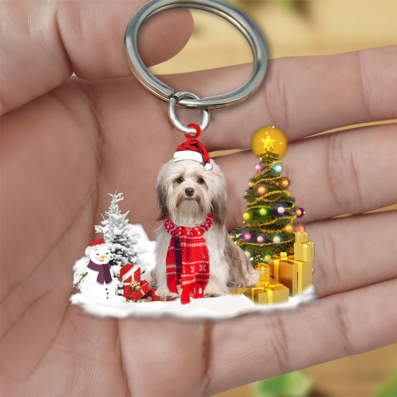 Havanese Early Merry Christma Acrylic Keychain