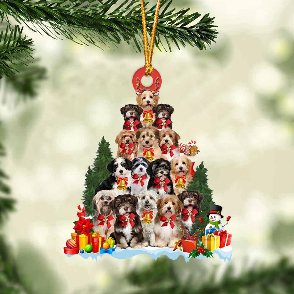 Havanese-Dog Christmas Tree Ornament