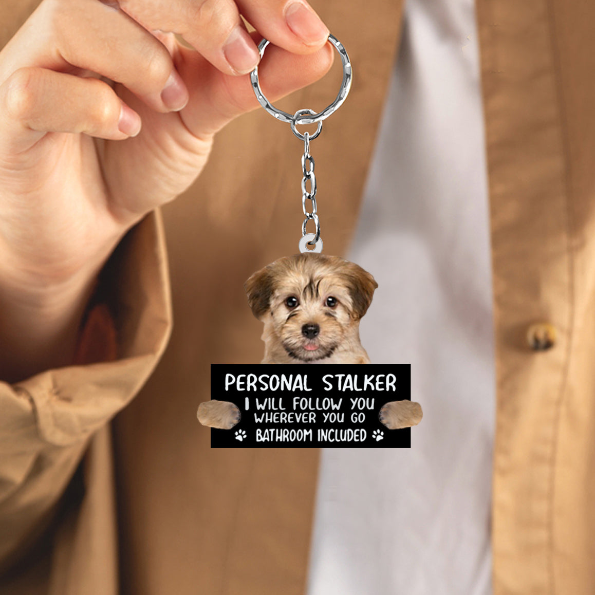 Havanese Personal Stalker Acrylic Keychain