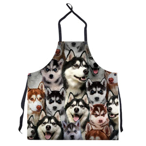 A Bunch Of Huskies Apron/Great Gift Idea For Christmas