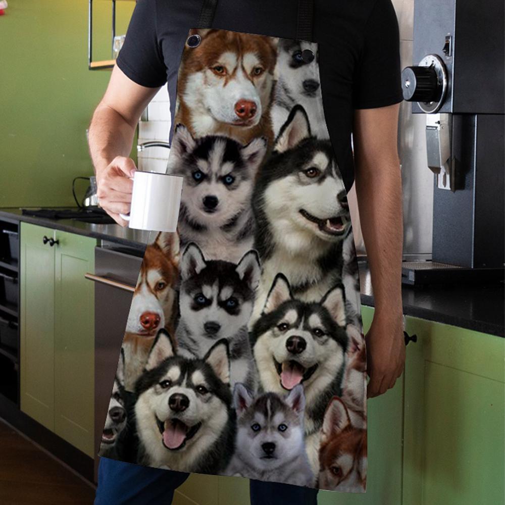 A Bunch Of Huskies Apron/Great Gift Idea For Christmas