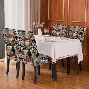 A Bunch Of Huskies Chair Cover/Great Gift Idea For Dog Lovers