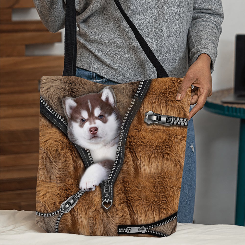 Husky 2 All Over Printed Tote Bag