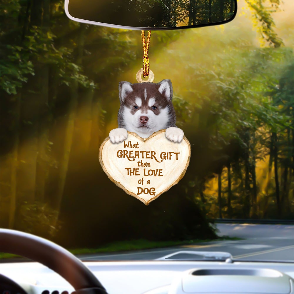 Husky 2 Greater Gift Car Hanging Ornament