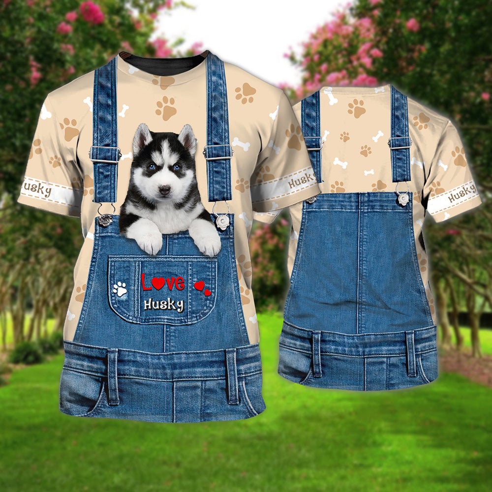 Love Husky Cute Unisex T-shirt