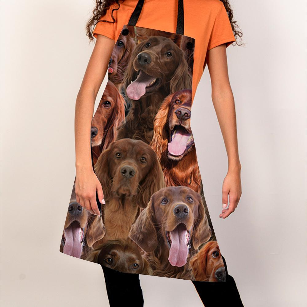 A Bunch Of Irish Setters Apron/Great Gift Idea For Christmas