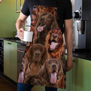 A Bunch Of Irish Setters Apron/Great Gift Idea For Christmas