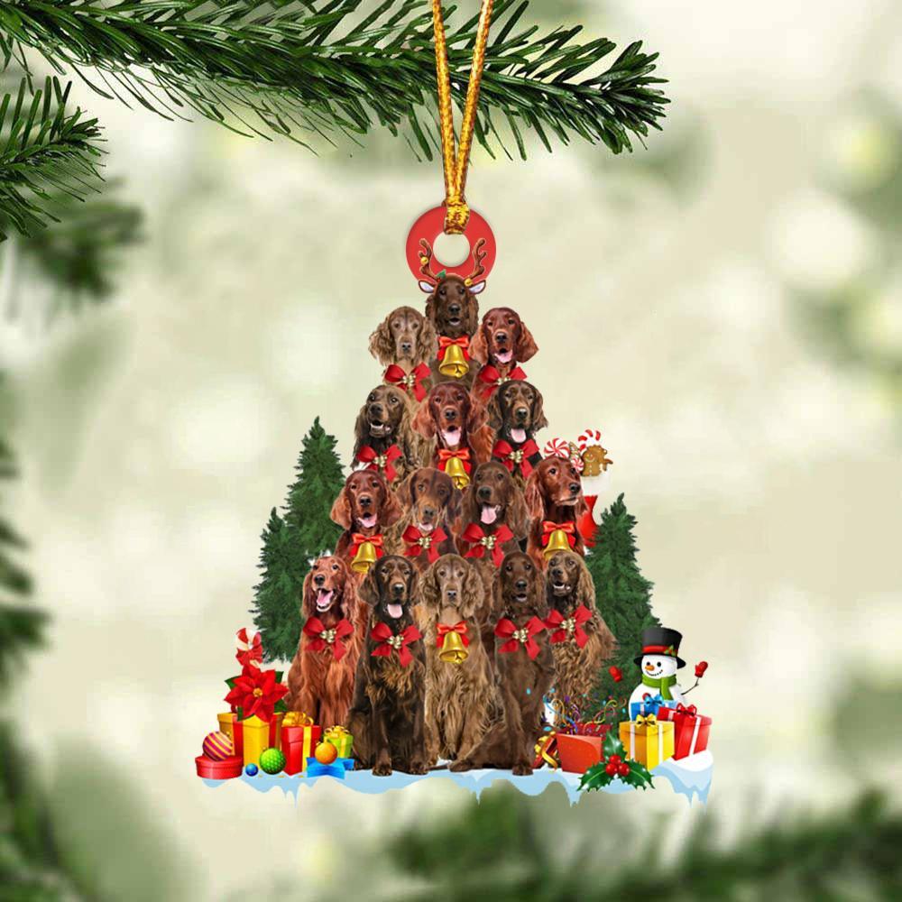 Irish Setter-Dog Christmas Tree Ornament
