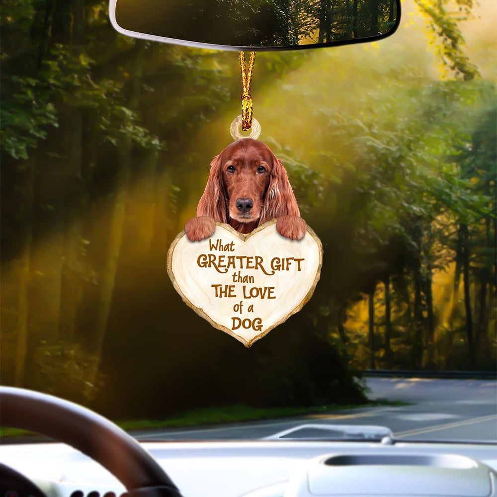 Irish Setter Greater Gift Car Hanging Ornament