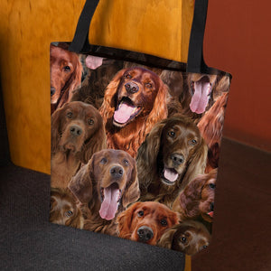 A Bunch Of Irish Setters Tote Bag