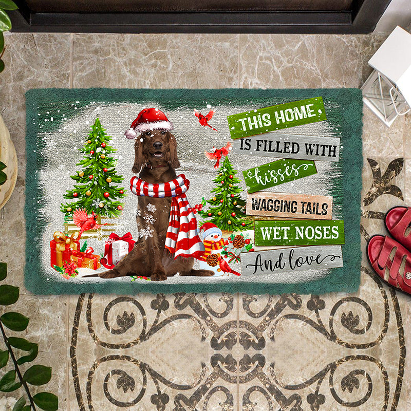 This Home Is Filled With Kisses/Irish setter Doormat