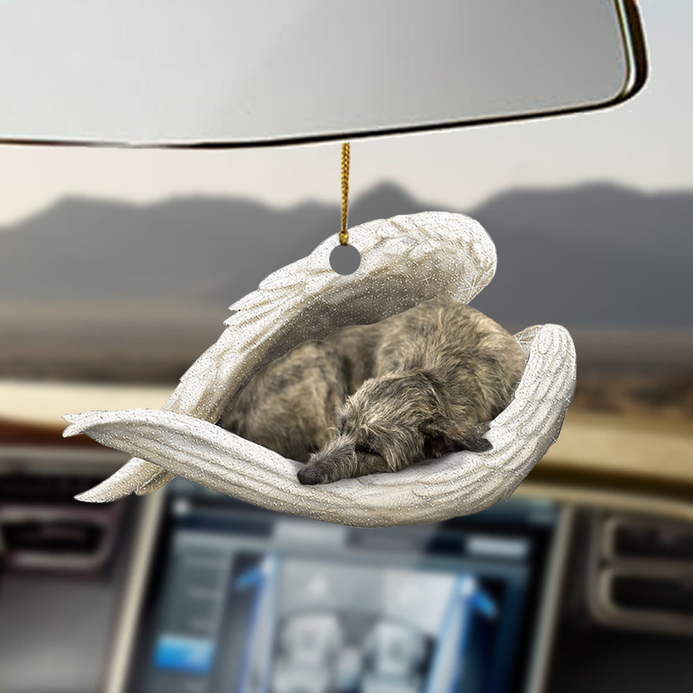 Irish wolfhound Sleeping Angel Ornament Sleeping Angel Car Hanging Ornament
