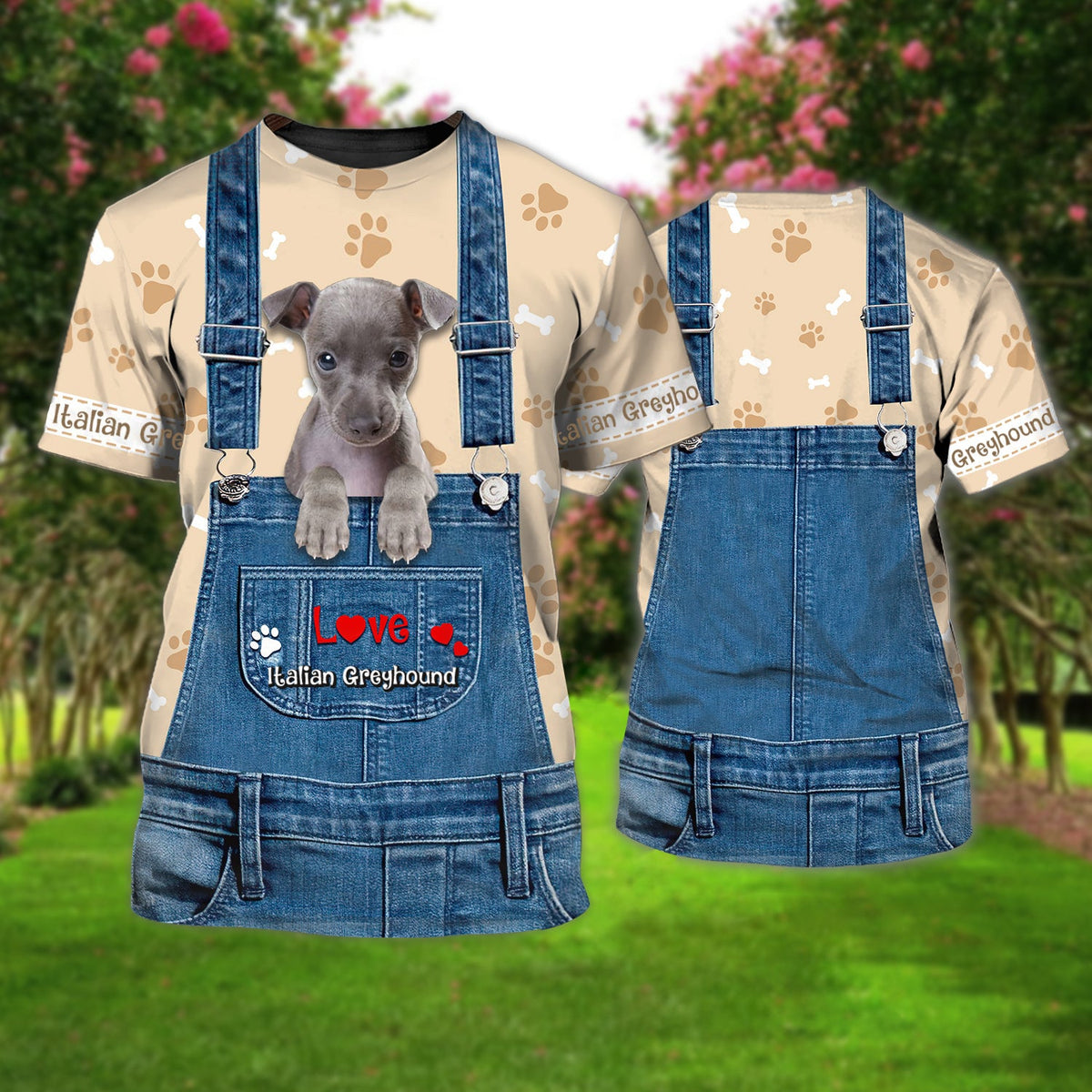 Love Italian Greyhound Cute Unisex T-shirt