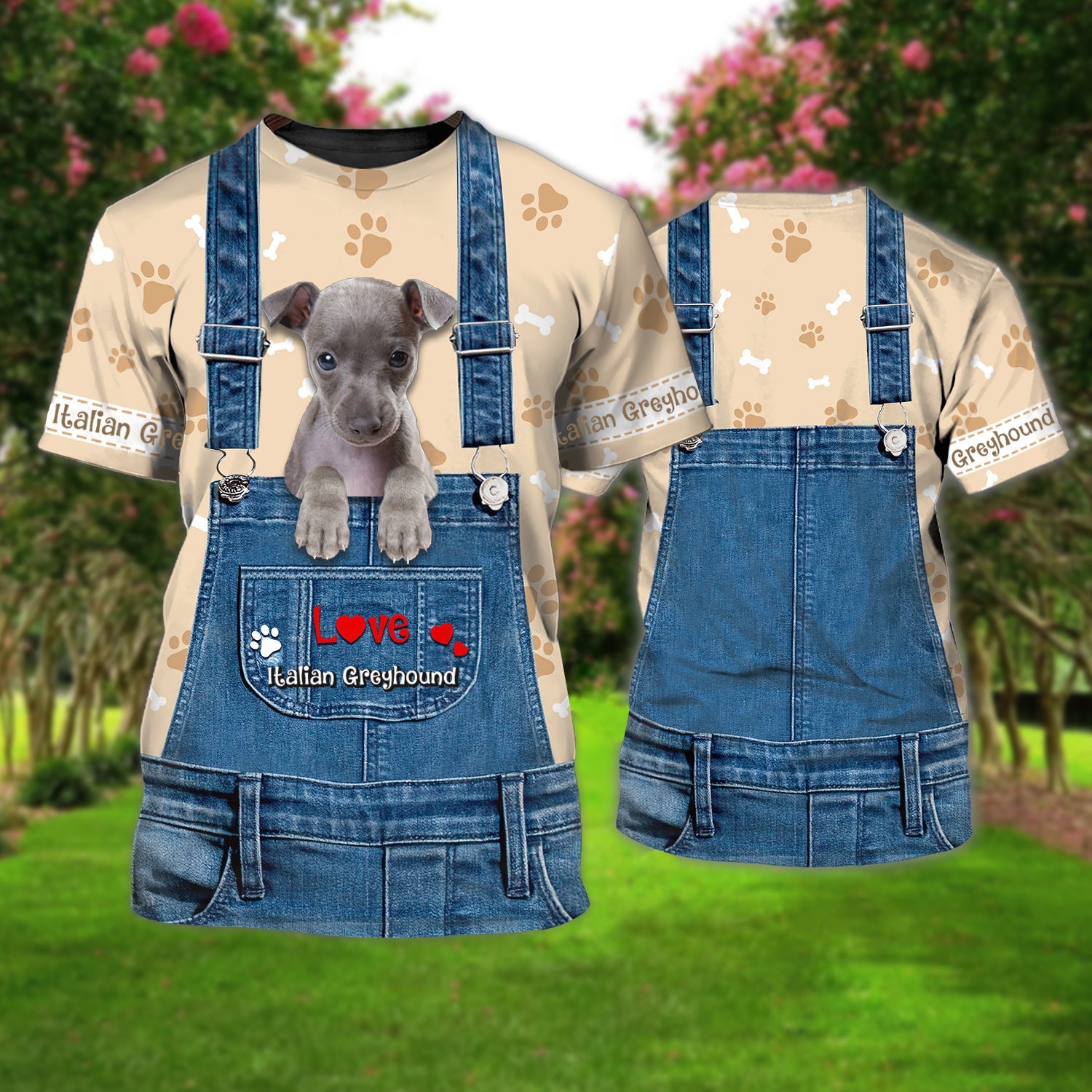 Love Italian Greyhound Cute Unisex T-shirt