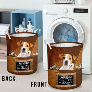 Jack Russell Terrier02 Laundry Today Or Naked Tomorrow Laundry Basket