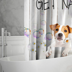 Jack Russell Terrier 02Get Naked Daisy Shower Curtain
