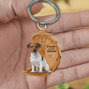 Jack Russell Terrier-12 In My Heart Flat Acrylic Keychain