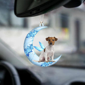 Jack Russell Terrier Angel From The Moon Car Hanging Ornament
