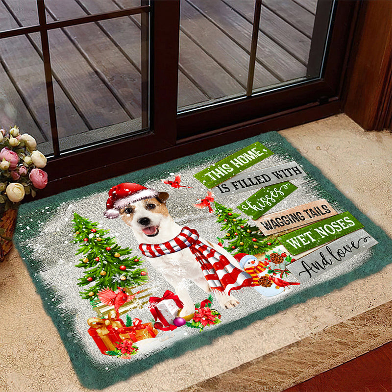This Home Is Filled With Kisses/Jack Russell Terrier Doormat