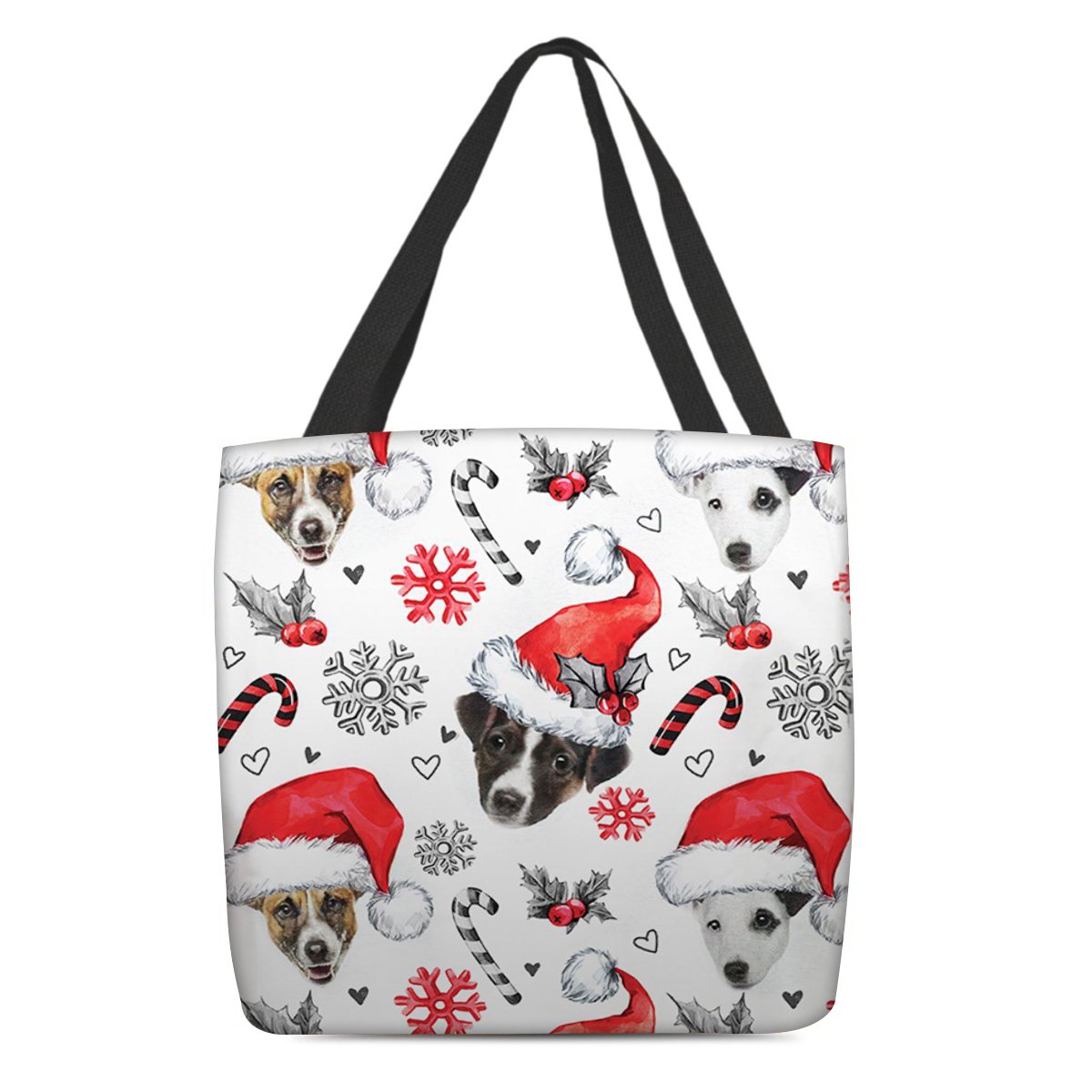 Jack Russell Terrier Merry Christmas Tote Bag