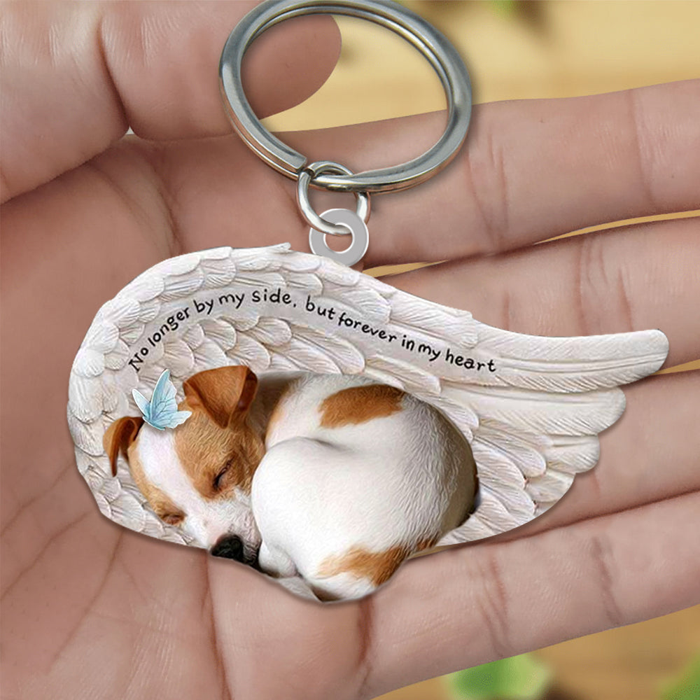 Jack Russell Terrier Sleeping Angel - Forever In My Heart Acrylic Keychain