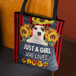 Jack Russell Terrier-Just A Girl Who Loves Dog Tote Bag